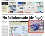 Captura de pantalla de noticia de Periódico Reforma sobre Pemex con el titular "No fui informado".
