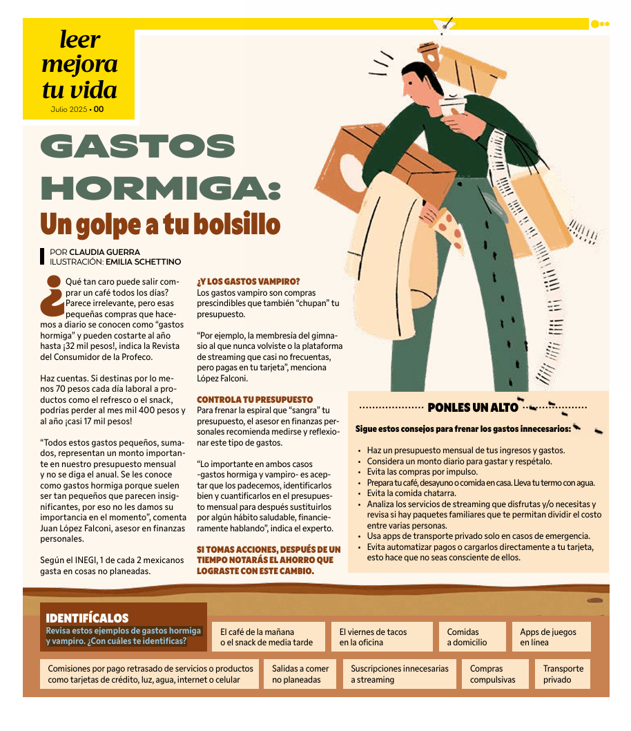 Gastos hormiga: Un golpe a tu bolsillo | Finanzas&nbsp;personales